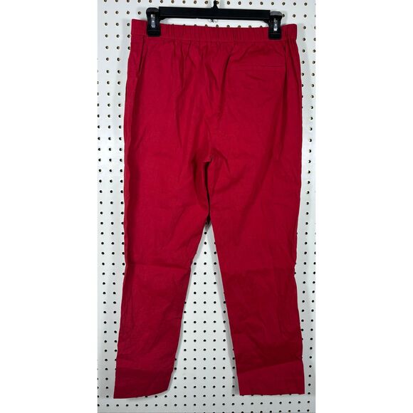 Theory Treeca pull on cherry good crunch pants size 4 - Picture 5 of 10